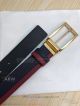 AAA Prada Leather Belt - Red And Black Leather Gold Buckle (5)_th.jpg
